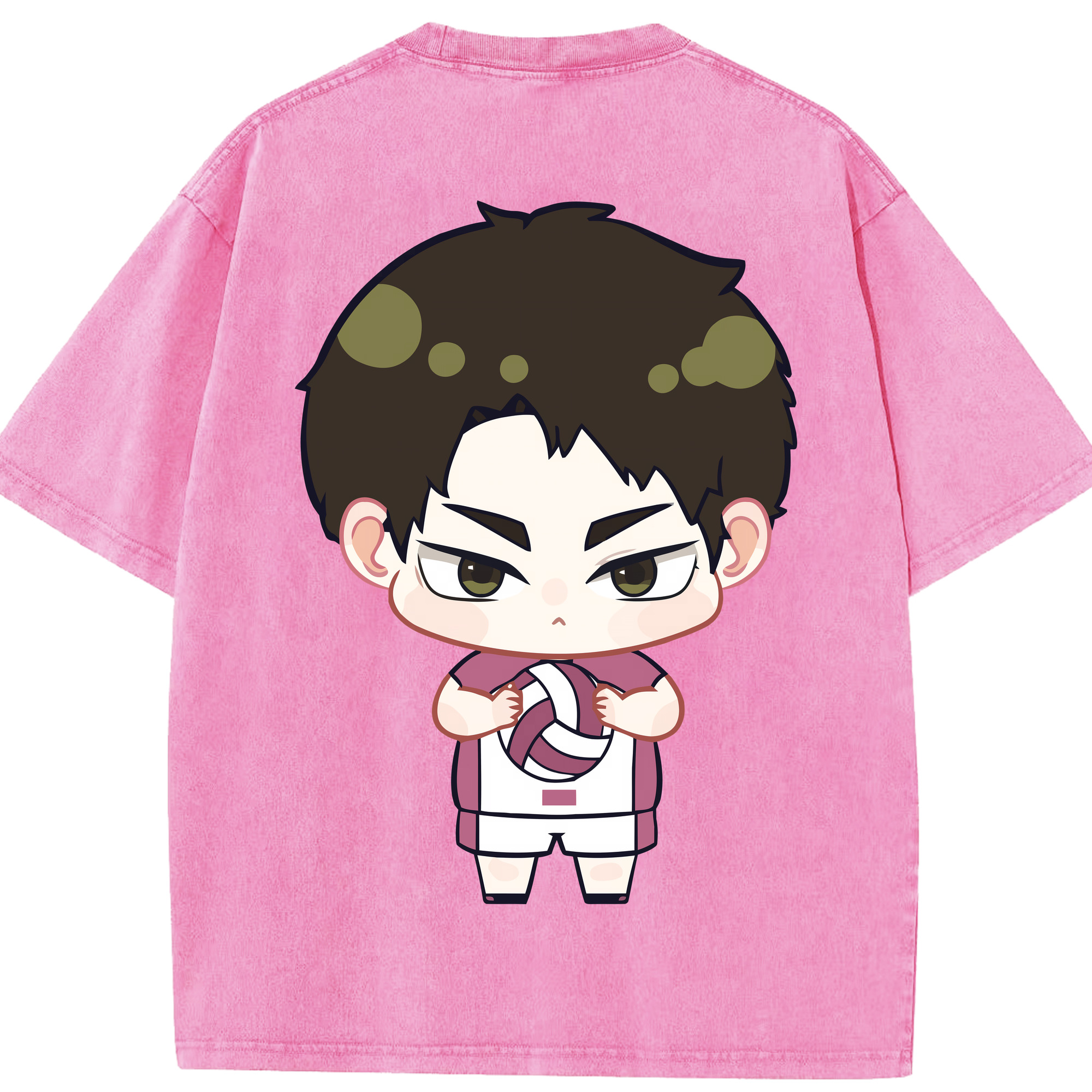 （画像用） ハイキュー!! Haikyu!! 綿100% ヴィンテージ風 半袖Tシャツ（背面プリント）